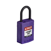 Nylonový zámek s nylonovým okem SafeKey kompakt,fialová,1 ks